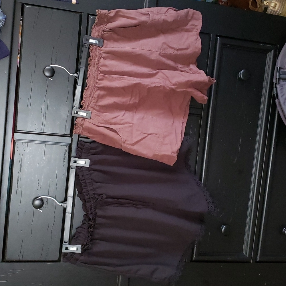 2 pairs Shein Maternity shorts